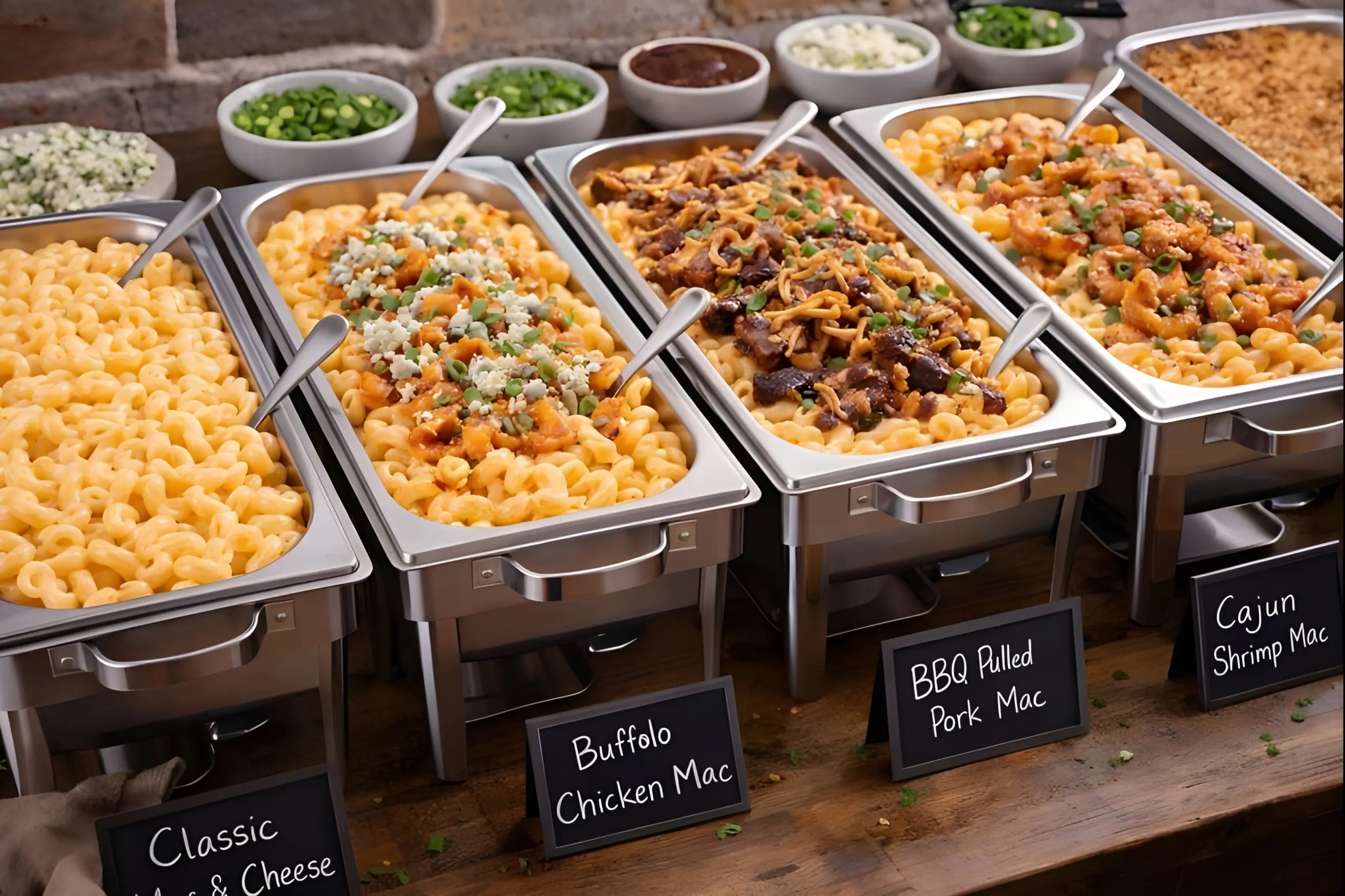 Mac n' cheese buffet